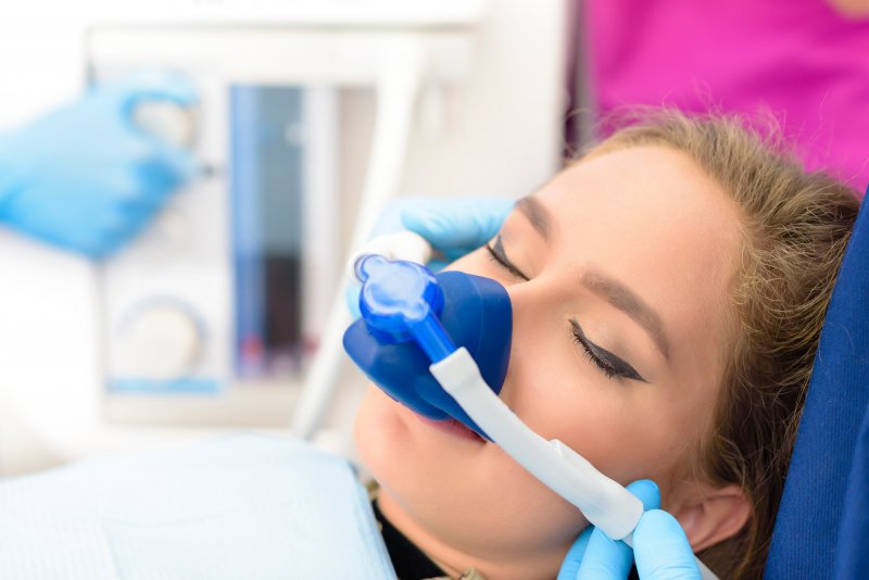 A woman experiencing how dental sedation feels